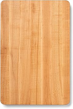 John Boos Chop-N-Slice Series Rectangular Maple Cutting Board, 16 x 10 x 1 , 4.5 lb Reversible Edge-Grain Butcher Block, Made in the USA