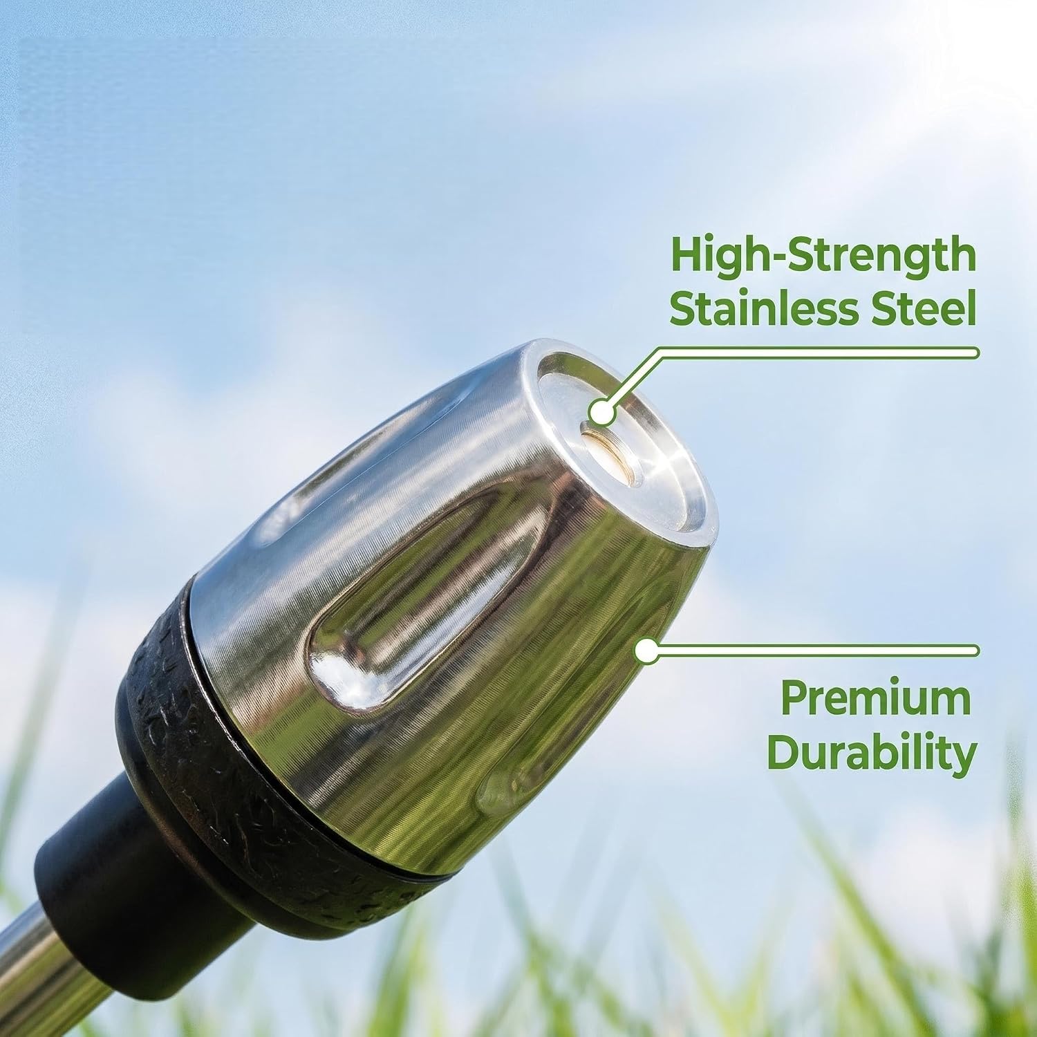Power Blasters Water Hose Nozzle, High Pressure Sprayer with Soap Dispenser, 3 Spray Modes 360° Rotating Pressure Washer Nozzle for Garden Hose, Car Washing, Yard Patio Pets
