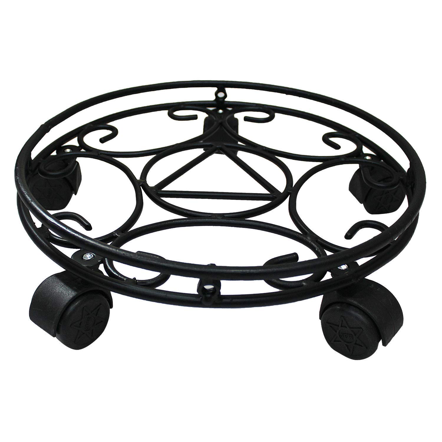 Matelco Heavy Duty Flower Pot stand with wheels for indoor /outdoor/balcony/Garden -Diameter 14inches (Black) (B08CVCW136) Amazon Price History, Amazon Price Tracker