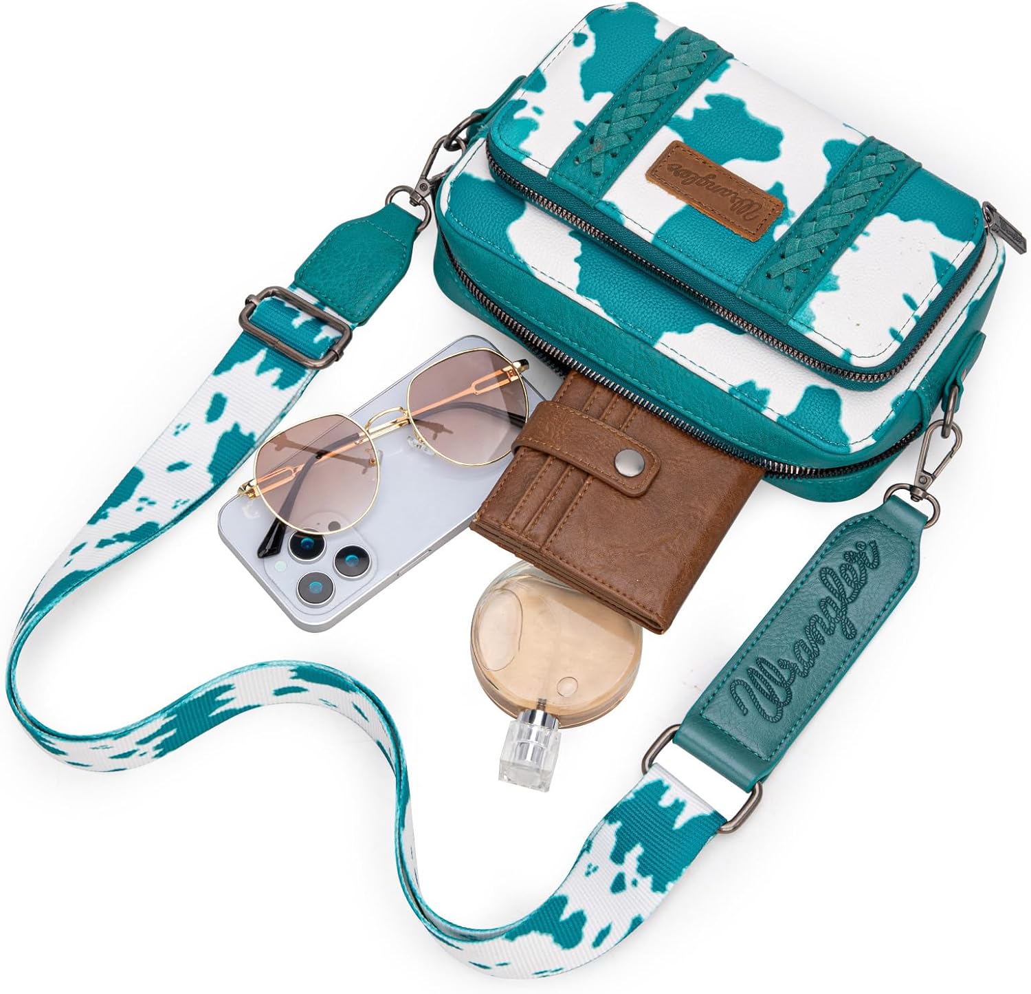 Wrangler Crossbody Bag for Women Western Cowgirl Crossbody Purses with Guitar Strap - Image 5