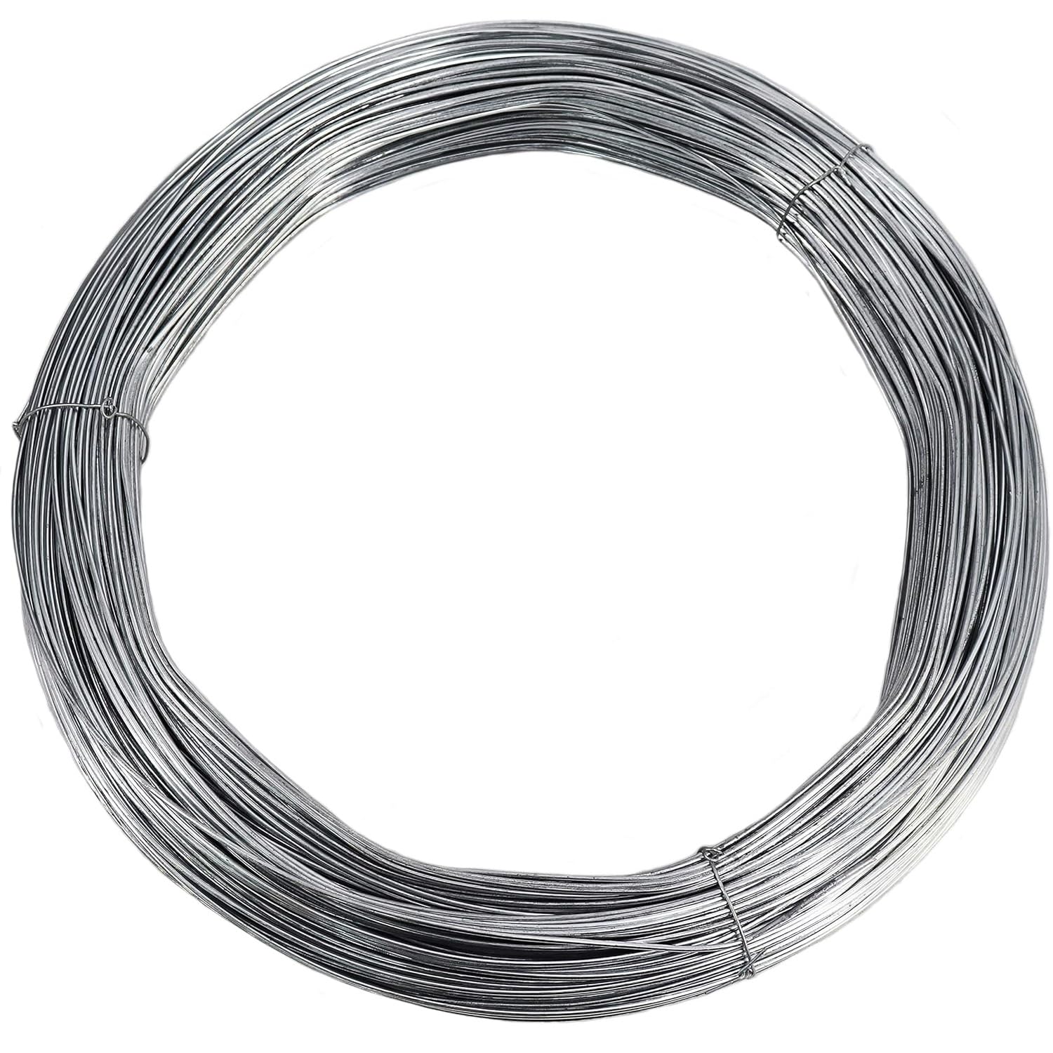 TECHZOCO Filo di ferro zincato, filo floreale, filo di artigianato, rotolo di filo di acciaio plastificato, filo di legatura flessibile, filo fai da te, diametro 1,6 mm, lunghezza 15 metri
