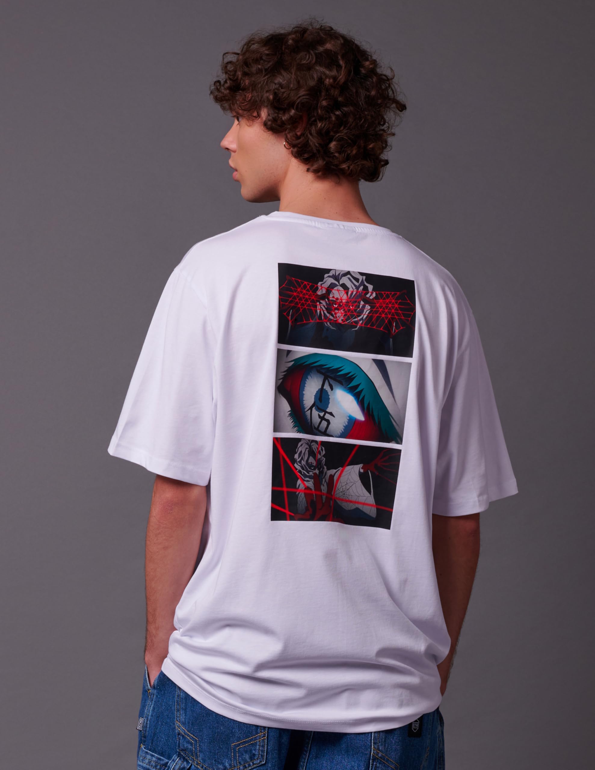 Dolly Noire Demon Slayer Maglietta Rui, Bianca – Unisex, Tshirt 100% Cotone, Collezione Ufficiale