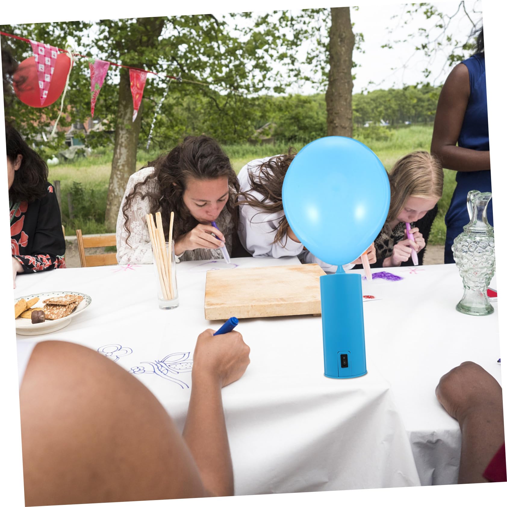 Inflador de Globos Eléctrico para Portátil Diseño Ligero Bomba de Aire Multiusos y Buena Insonorización Abs Fiestas y Eventos