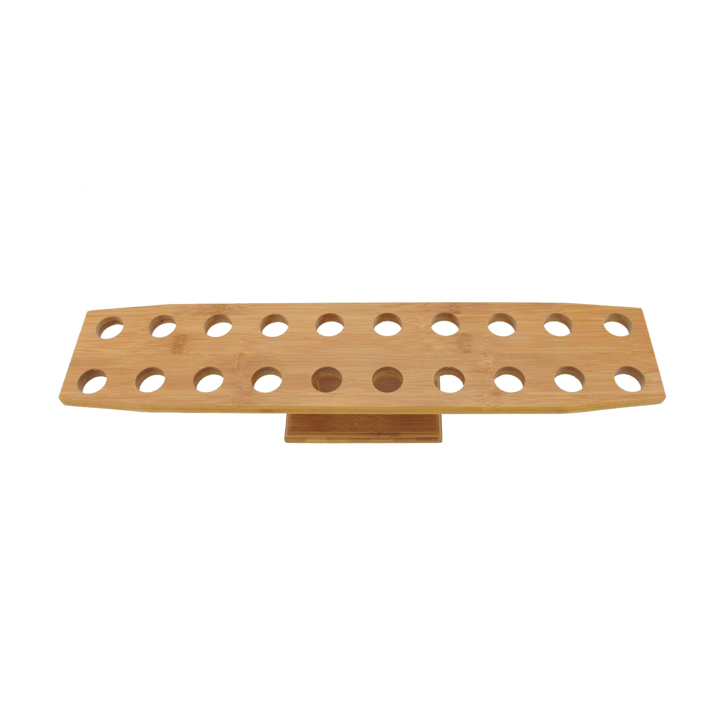 Bamboomn Oblong 22 Inch Natural Bamboo Food Cone Display Tamaki Stand For Restaurants, Catered Events, Party Or Buffets, Holds Up To 20 Cones