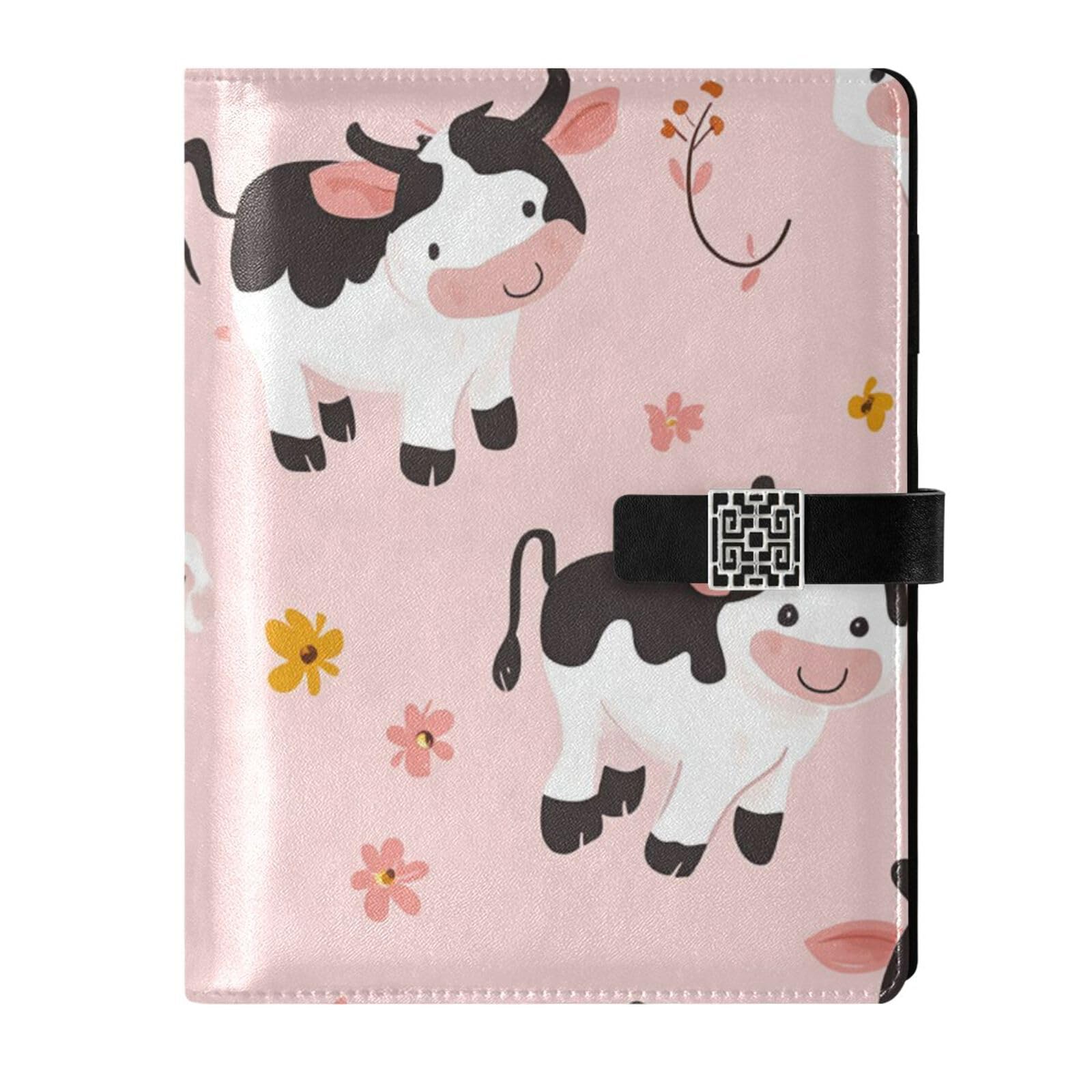Carnet de notes ligné en cuir rose compagnon idéal de votre bureau