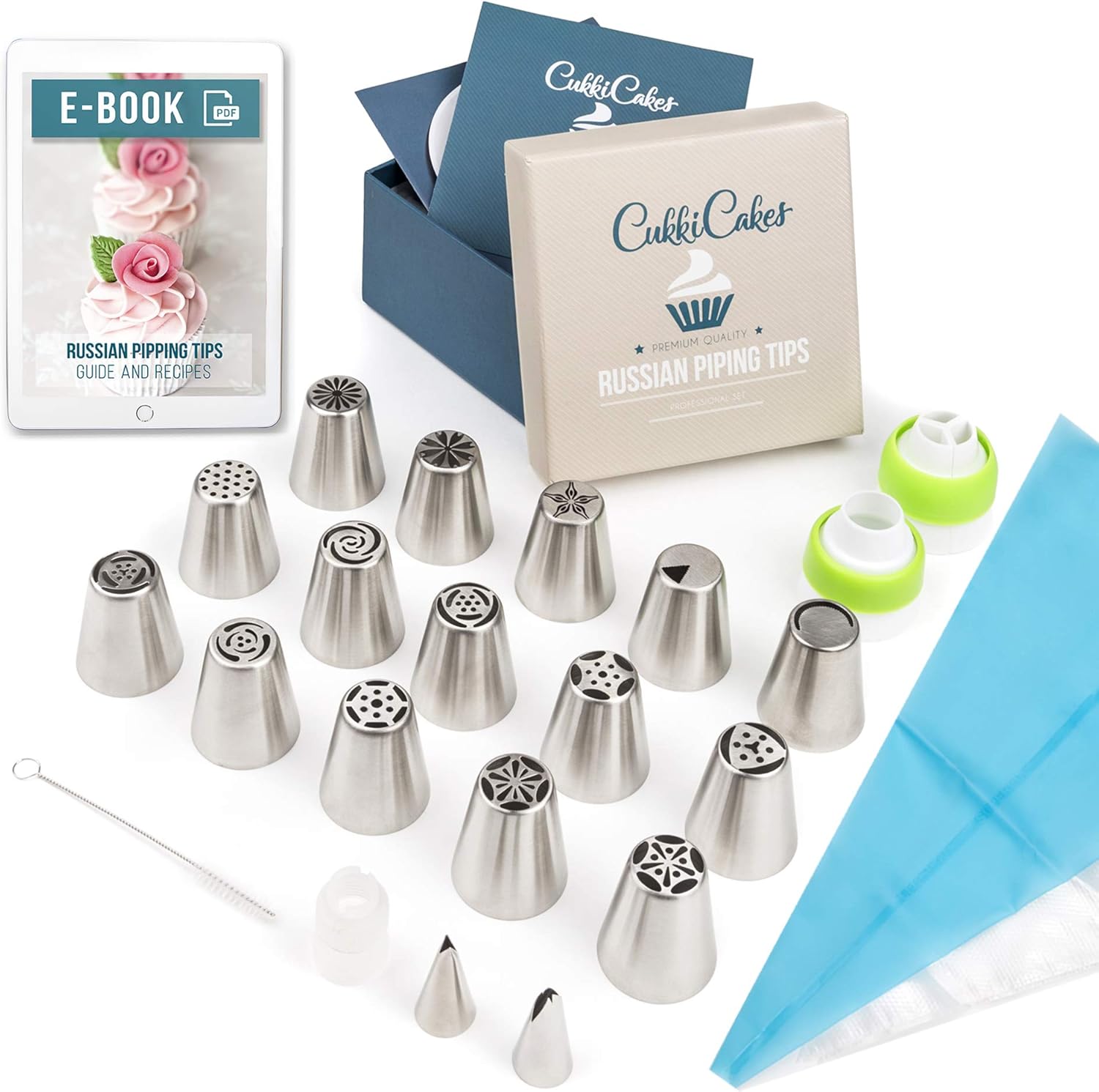 Buy CukkiCakes Russian Piping Tips 42pcs Cake & Cupcake decorating