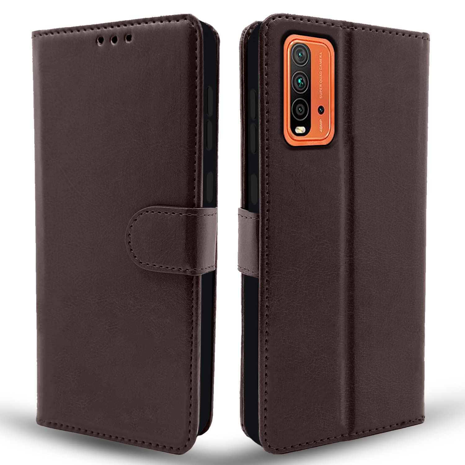 Pikkme Mi Redmi 9 Power Flip Case Leather Finish | Inside TPU with Card Pockets | Wallet Stand and Shock Proof | Magnetic Closing | Complete Protection Flip Cover for Mi Redmi 9 Power (Coffee) (B0BCJTK34H) Amazon Price History, Amazon Price Tracker