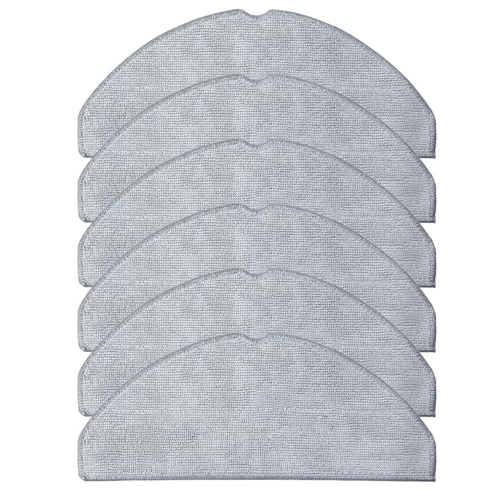 COYICOLI 6 Pack Mop Cloth Pads Replacement for Tapo RV30 Max / RV30 Max Plus / RV20 Max / RV20 Max Plus Robot Vacuum, Washable Reusable Microfiber Mopping Pads Accessories