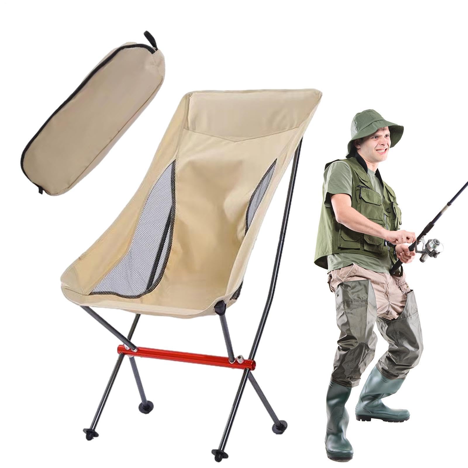 Sedia da Campeggio Pieghevole Sedia Pieghevole E Portatile | Leggera per Prato per Campeggio Trekking Spiaggia Pesca Picnic Giardino Terrazzo