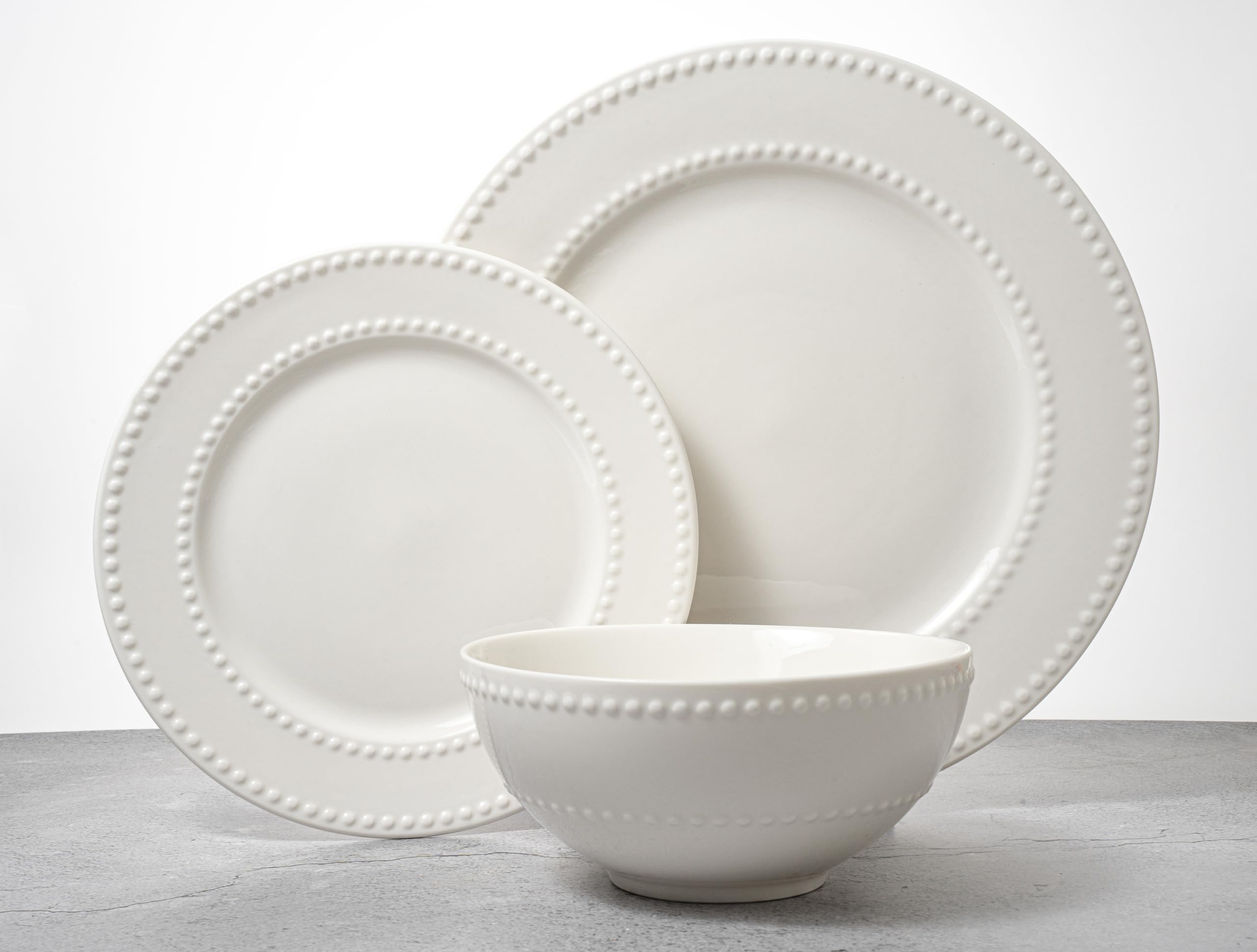 Amazon.com | Square House New Bone China 12 Piece Dinnerware Set