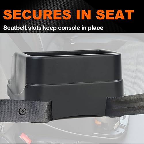 Miniatura 6 de Organizador de consola de automóvil, organizador de asiento de automóvil con 2 portavasos ajustables, consola central para automóviles, camiones,