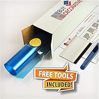 Vista 3 de Buydecorativefilm BDF 1CCCB - Película para ventana, de algodón y caramelo, azul nube, no adhesiva, adherencia estática, 36 pulgadas x 25 pies