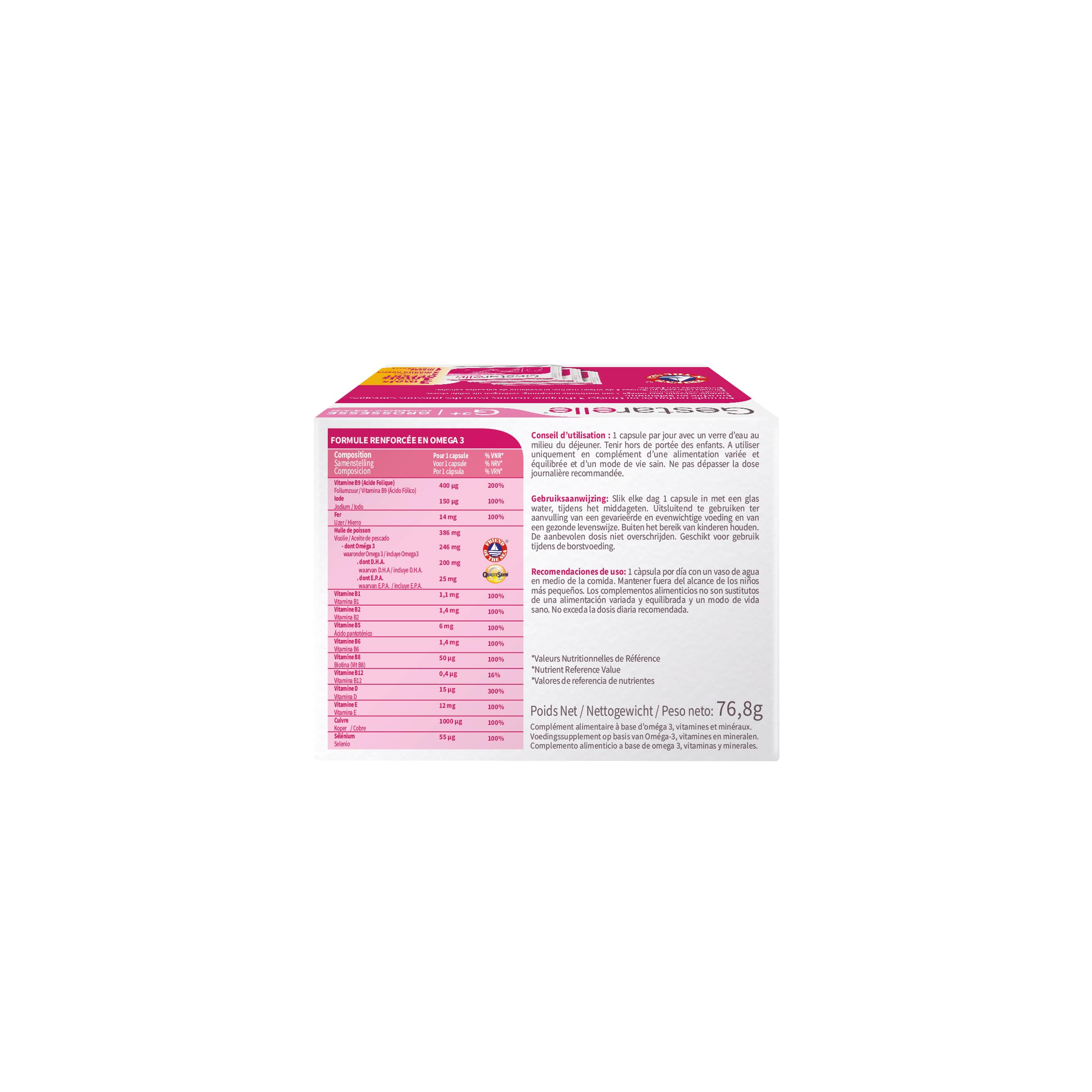 Iprad Gestarelle G3+ Grossesse Pré-conception Allaitement 90 capsules