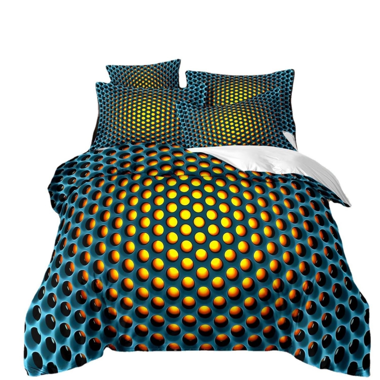 Double Duvet Set Orange Yellow Bedding Double Bed Set Duvet Cover Sets