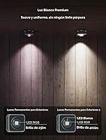 Vista 7 de Govee 2 luces permanentes para exteriores, luces RGBIC de 50 pies para exteriores con 36 luces LED, IP67 impermeable, 100 modos de escena con 40 lm