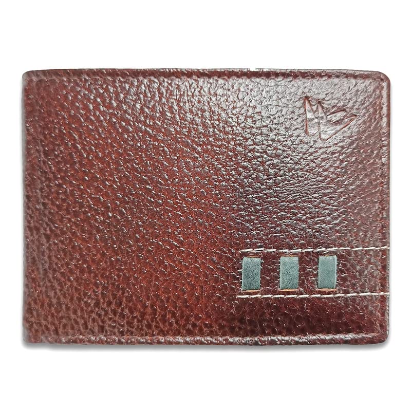 Wanders Mens Wallet Leather Wallets RFID Blocking Wallet Original Leather Wallet for Men Light Weight Wallet (Brown)
