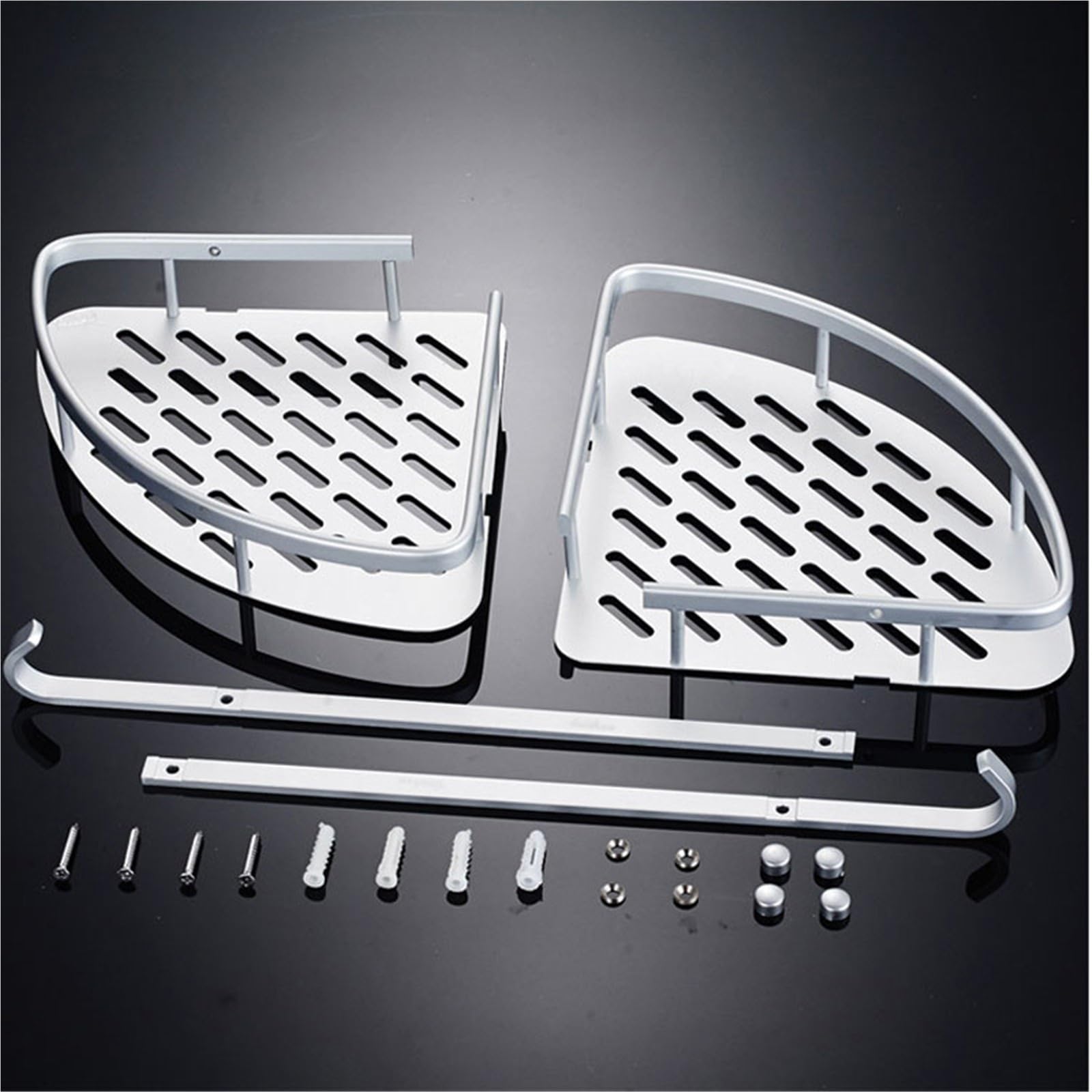 Eckregal Space Badezimmerregal aus Aluminium