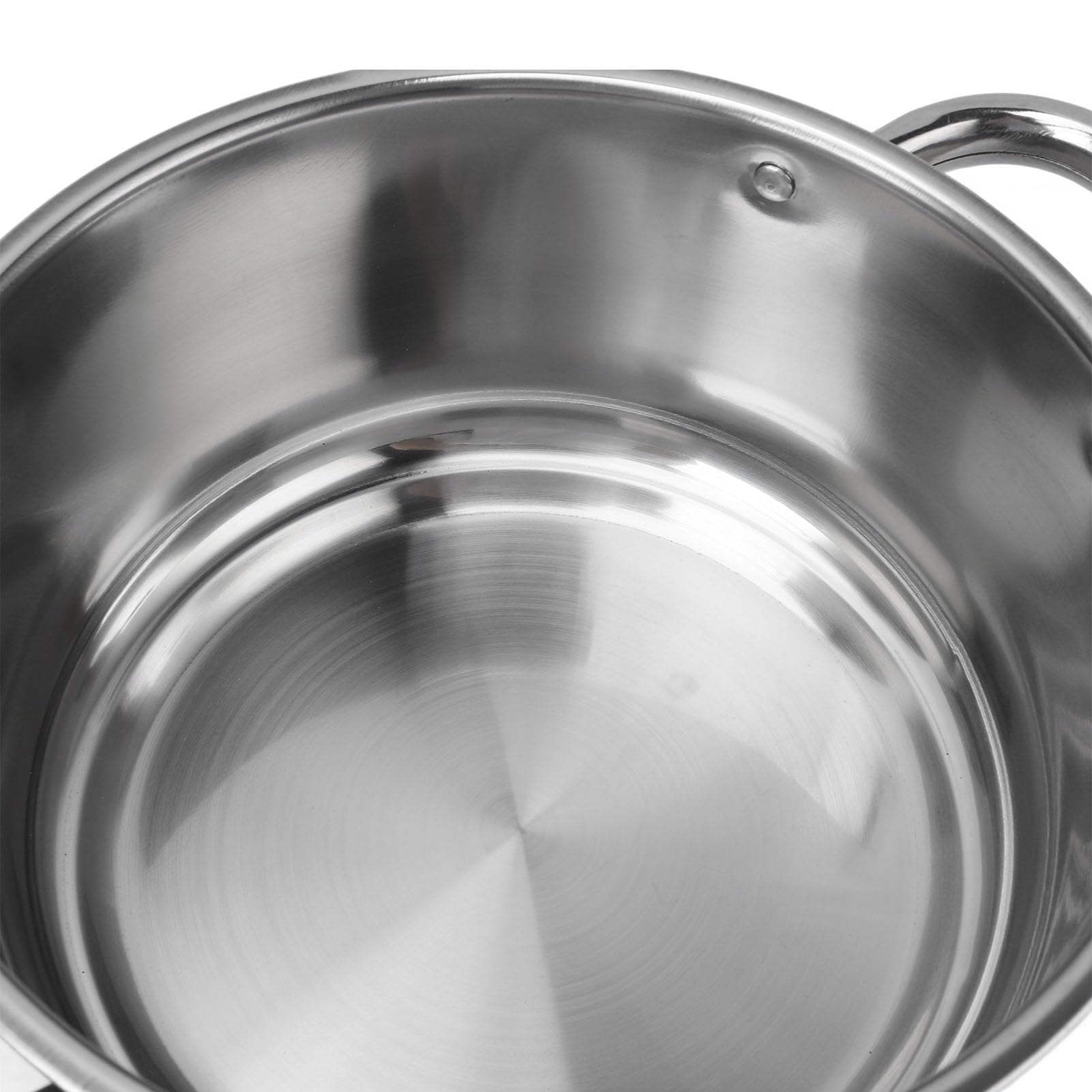 Acouto Juego de Utensilios de Cocina de Acero Inoxidable, Ollas y Sartenes Pequeñas para Cocinar con Asas a Prueba de Calor, Apto para Horno de Inducción para Freír, Hervir y Guisar