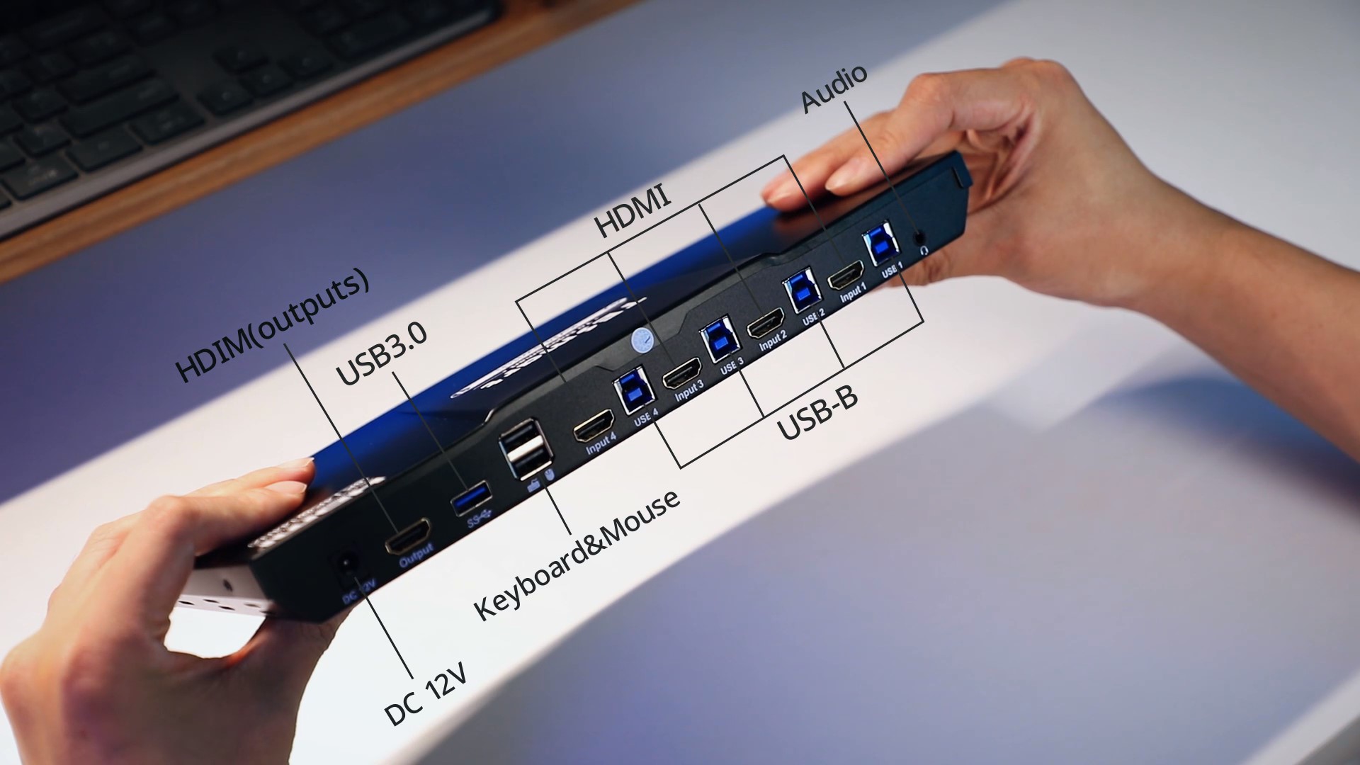 Amazon.co.jp: TESmart 8K@60Hz 4入力1出力 HDMI KVMスイッチ 1