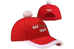 Personalized Santa Hat with Embroidered Name