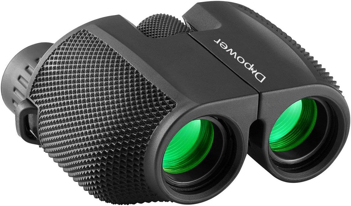 10x25 Compact High Powered Folding Binoculars Waterproof Telescope for adults/outdoor birding watching/travelling/sightseeing/hunting