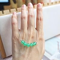 Vista 21 de Crystal Pendant Necklace 925 Sterling Silver Chain Necklace Adjustable Healing Crystal Necklace For Women