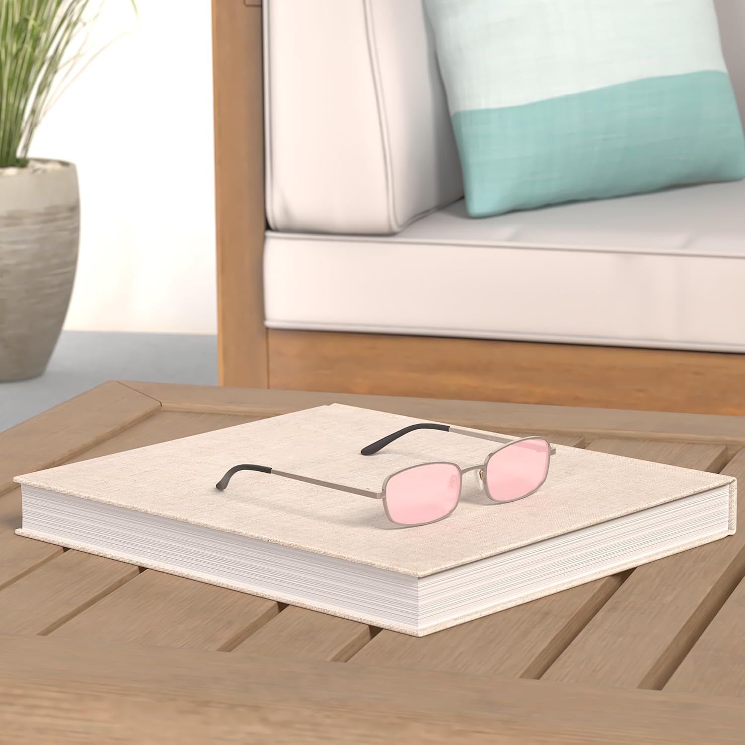 SOJOS Small Trendy Rectangle Sunglasses Womens Mens, Retro 80s 90s Y2k Chic Narrow Thin Skinny Sunnies SJ1187 - Image 2