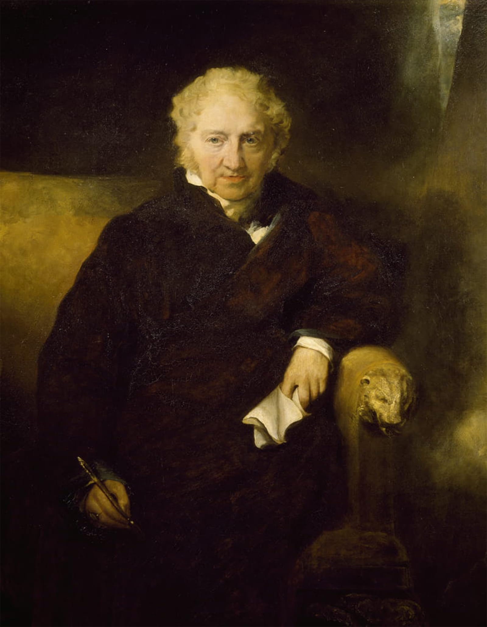 POSTERIIk Famous Animal Posters Vintage Picture Portrait of the Painter Johann Heinrich Fussli by Lawrence Modern Wall Decor for Home Decor 60x90cm