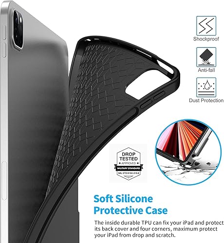 Miniatura 6 de Funda de teclado para iPad Pro de 11 pulgadas (201820202021), iPad de 10 generación, iPad Air 45 generación, teclado magnético desmontable Bluetooth