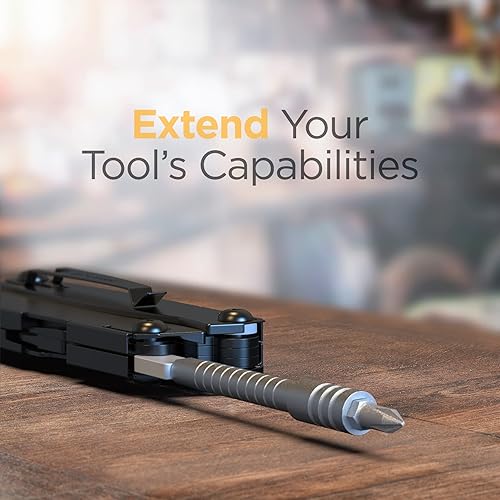 Miniatura 3 de Galvanox Extensor de brocas multiherramienta compatible con Leatherman SkeletoolSurgeMUTWave Plus y juego de brocas de señal kit multiherramienta