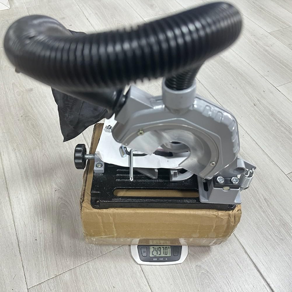 Supporto per smerigliatrice angolare con bloccaggio regolabile a 45 gradi, compatibile con 115 dischi da 125 mm, base in ghisa e telaio in lega di alluminio per applicazioni di taglio sicure