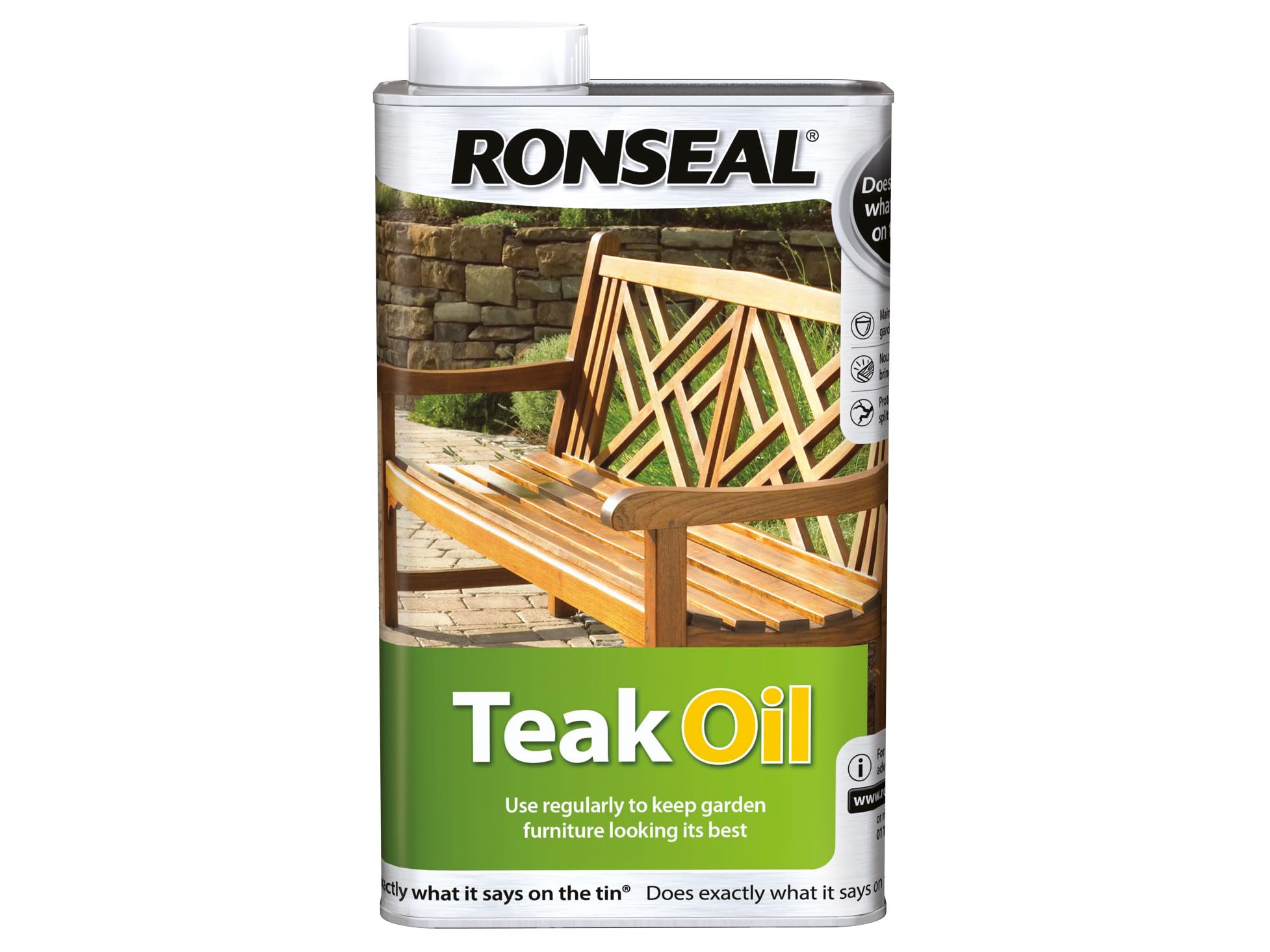 Ronseal 35819 Teak Oil Can 500Ml