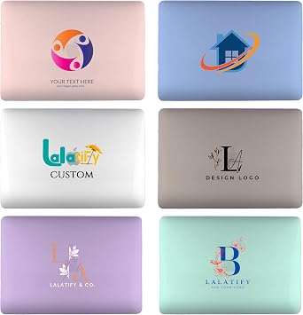 Custom Logo Case for MacBook Air 15 13 inch M4 2025 & Mac Pro 14 16 13.6 11 12 inch M3 M2 - Personalized Hard Heat Dissipation Cover Photo Logo Design,Durable Laptop Shell Gift for Office & Coworkers