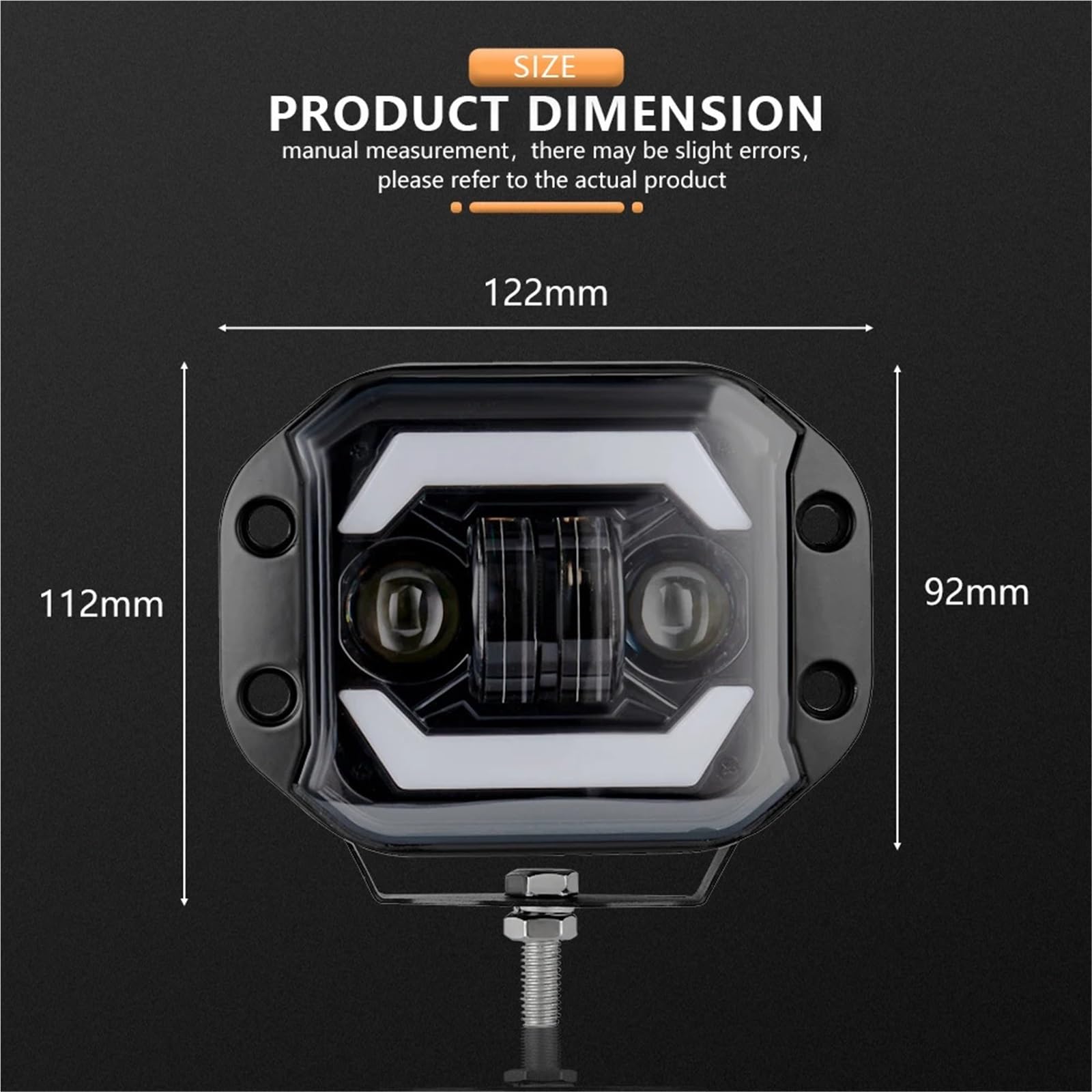 LED Oświetlenie pomocnicze 5-calowe Moduły Świetlne LED | Lampy przeciwmgielne robocze Bary 12V 24V do ciężarówki Offroad 4x4 SUV ATV UTV(4pc led bar)