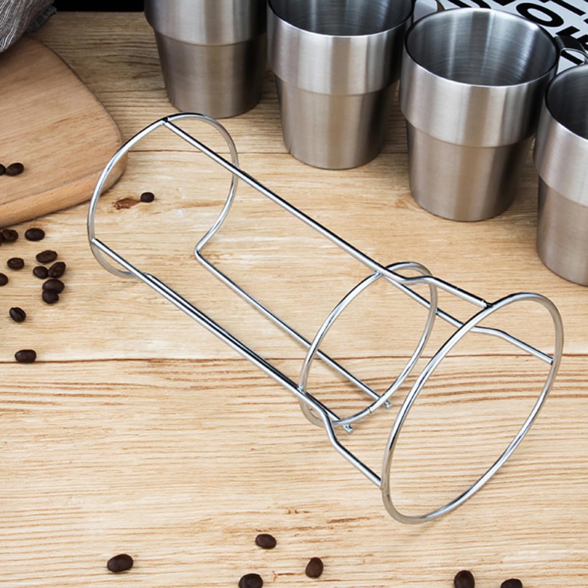 6 Stück Edelstahl Trinkbecher aus Robustem Edelstahl Stapelbar und Isoliert für Outdoor Partys und Vielseitige Nutzung