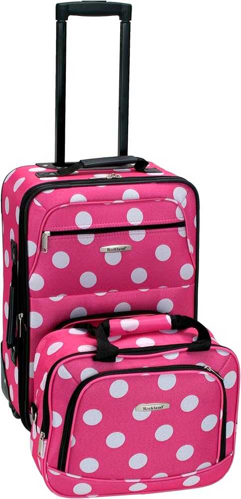 Amazon.com: Rockland Fashion Softside Upright Luggage Set