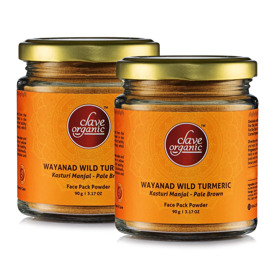Wayanad Wild Turmeric Face Pack | Skin Glow | Brown | 90g | Clear & Glowing Skin - Exfoliates pores, helps reduce blackheads, and reveals brighter, radiant skin.-image-30