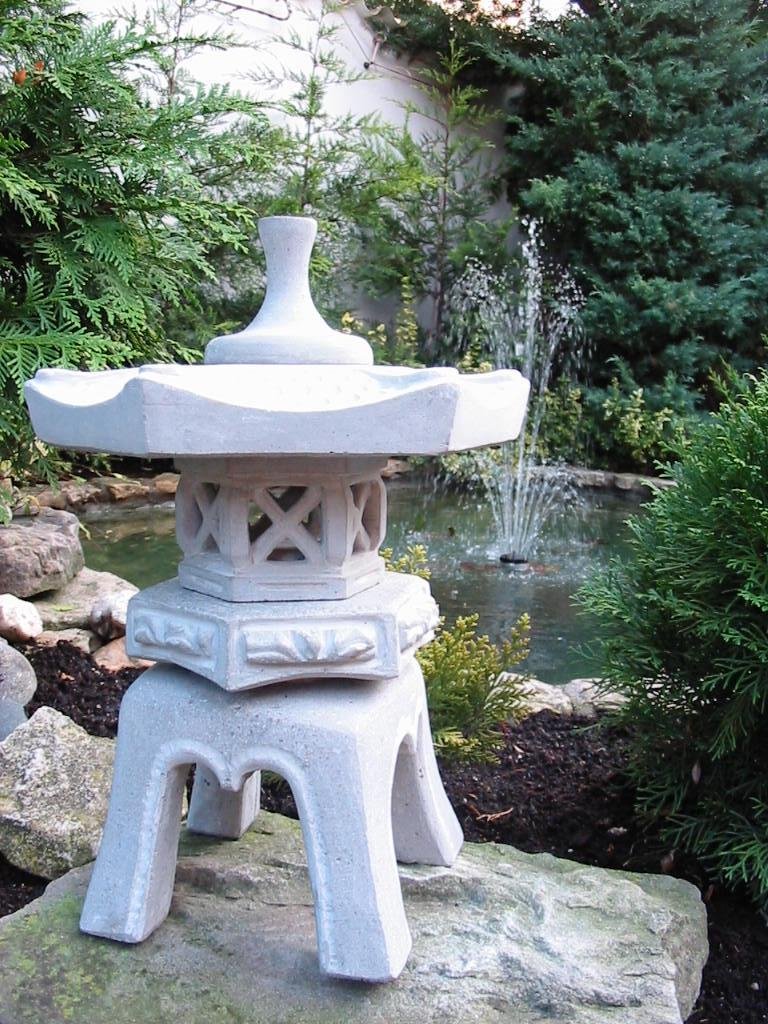 Japanische Steinlaterne Garten Laterne, 3 Stück Pagode + Yukimi + Rankei S | Pagode, Yukimi, Rankei S