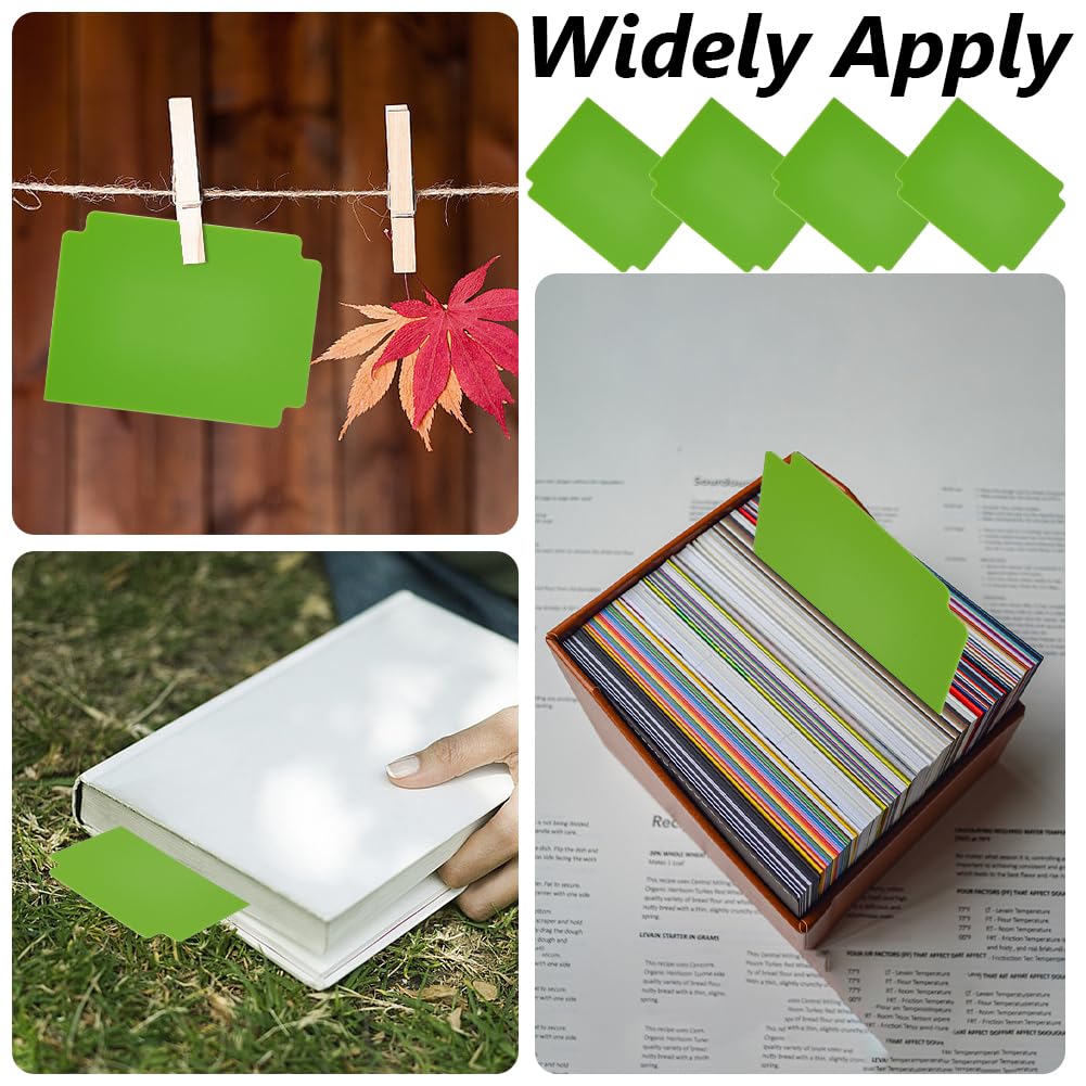 CRASPIRE Trading Card Dividers Green Card Separator Card Sorting Tray Plastic Card Dividers Board Game Card Separator Card Deck Box Dividers for Game Organizer Storage 40sheets 2.75 x 3.7 Inch - Image 4
