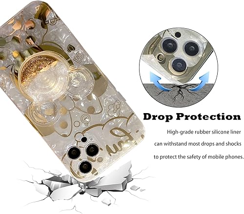 Miniatura 9 de Hosiss Funda de dibujos animados para iPhone 12 Pro de 6.1 pulgadas con protector de pantalla HD, Mickey Mouse con correa de soporte de teléfono