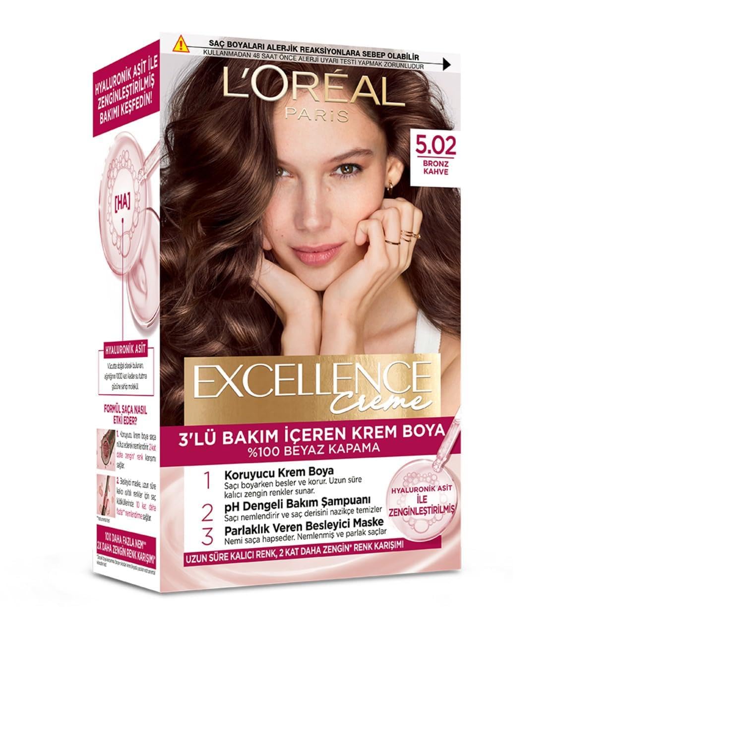 Excellence Creme Saç Boyası 5.02 Bronz Kahve