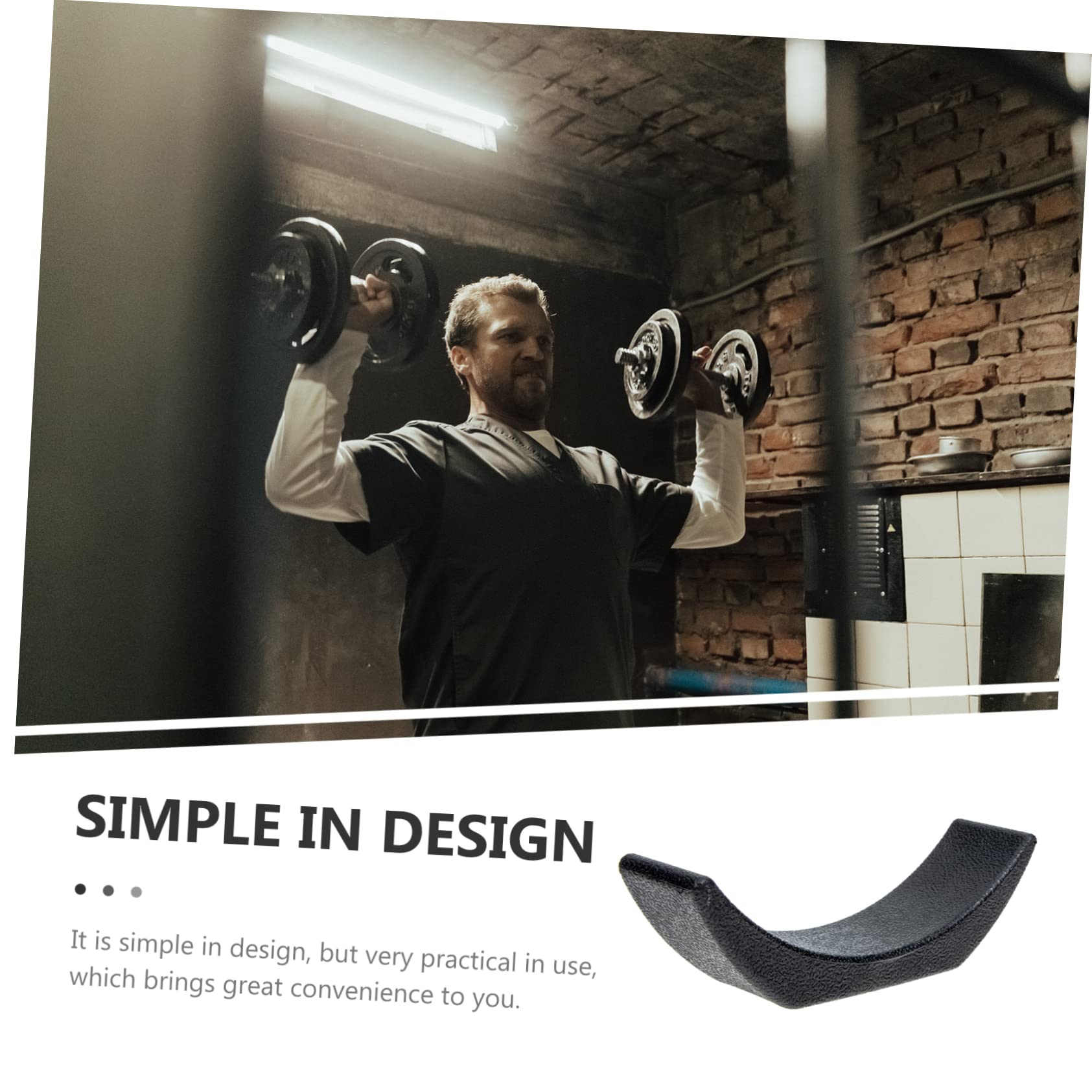 Abaodam 6pcs Replacement Dumbbell Rack Stand Dumbbell Display Bracket Durable Holder for Secure Storage Prevents Rolling and Floor Damage