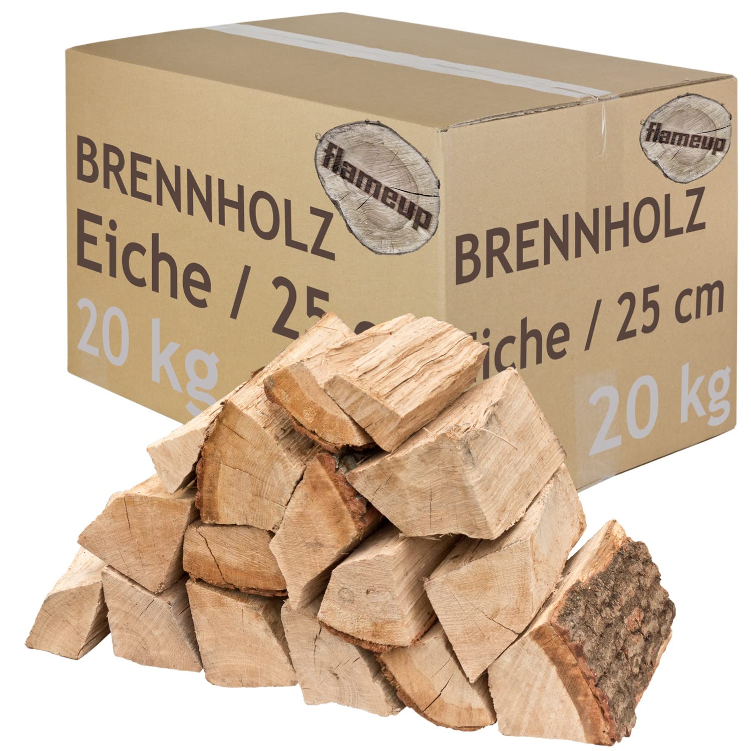 dębowe drewno kominkowe, do pieca, kominka, pieca kominkowego, paleniska, grilla, drewno opałowe w szczapach 25 cm, suszone komorowo, 20 kg