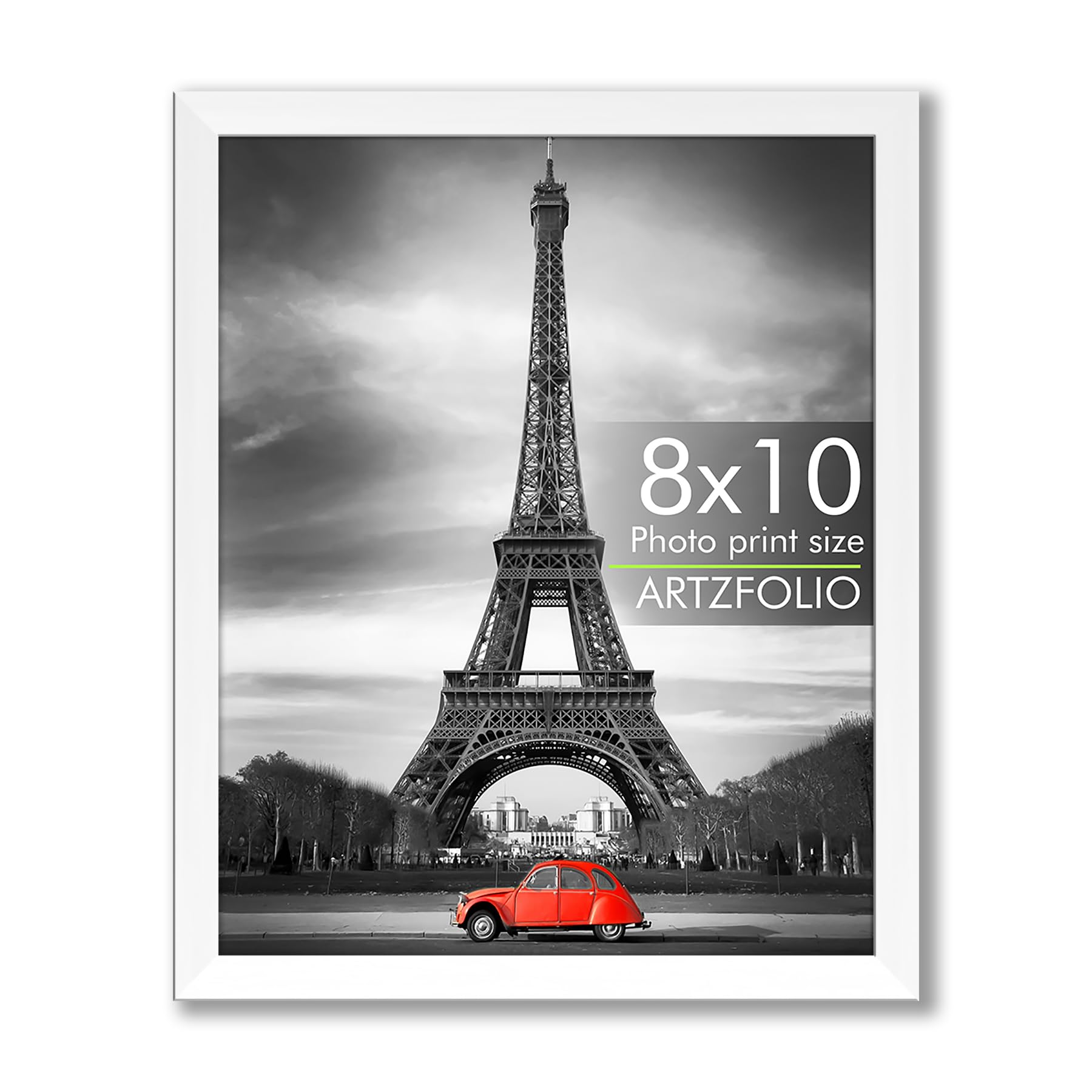 ArtzFolio Wall & Table Photo Frame D557 | Wall Photo Frame Collage for Living Room | Picture Frames Bedroom, Home & Office Decoration | White | 8x10 inch (20x25 cms)