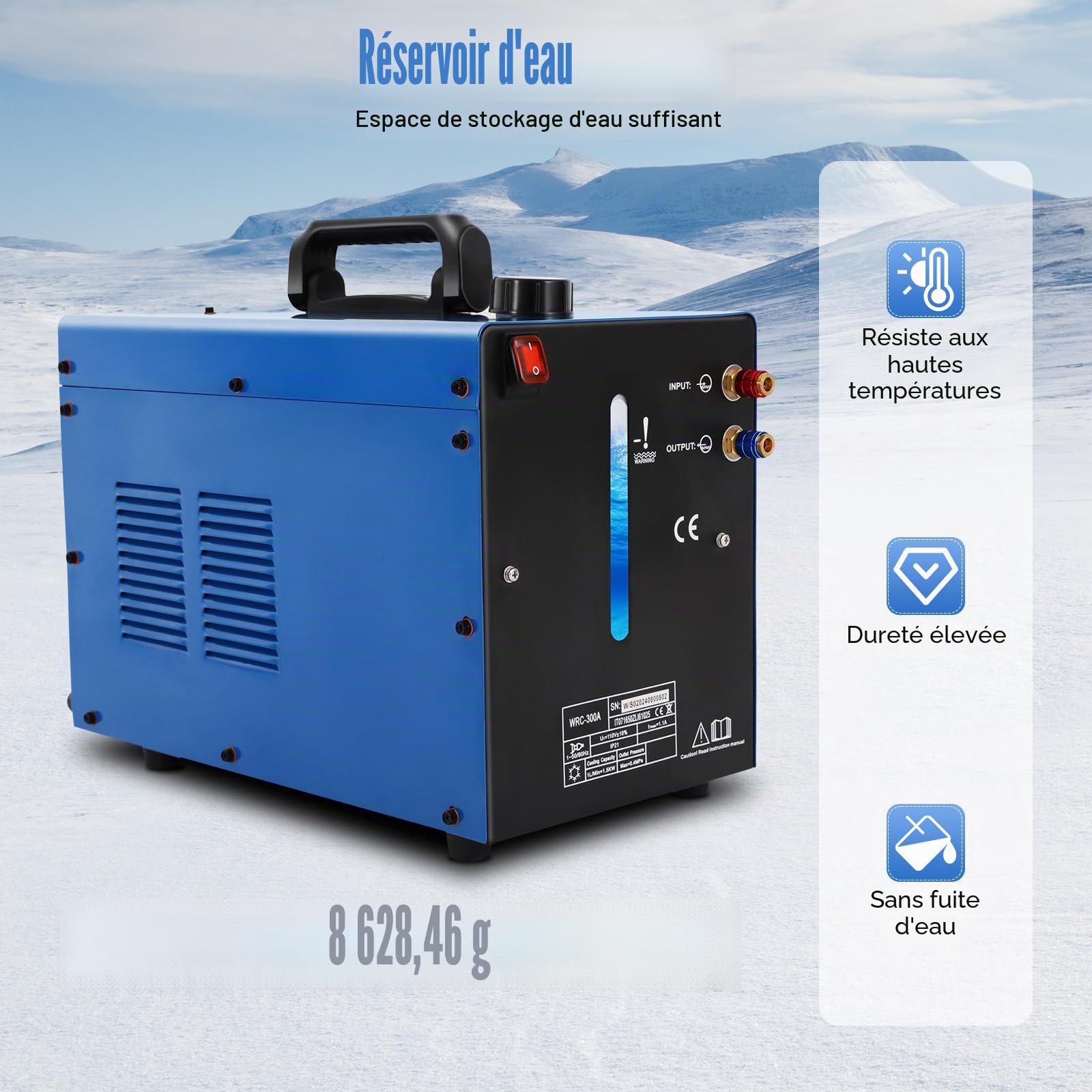 Kit de refroidissement à eau, 10 l, 370 W, TIG MIG Welder, refroidisseur d'eau CO2, machine à souder industrielle, machine à souder TIG, machine à refroidissement à eau circulaire