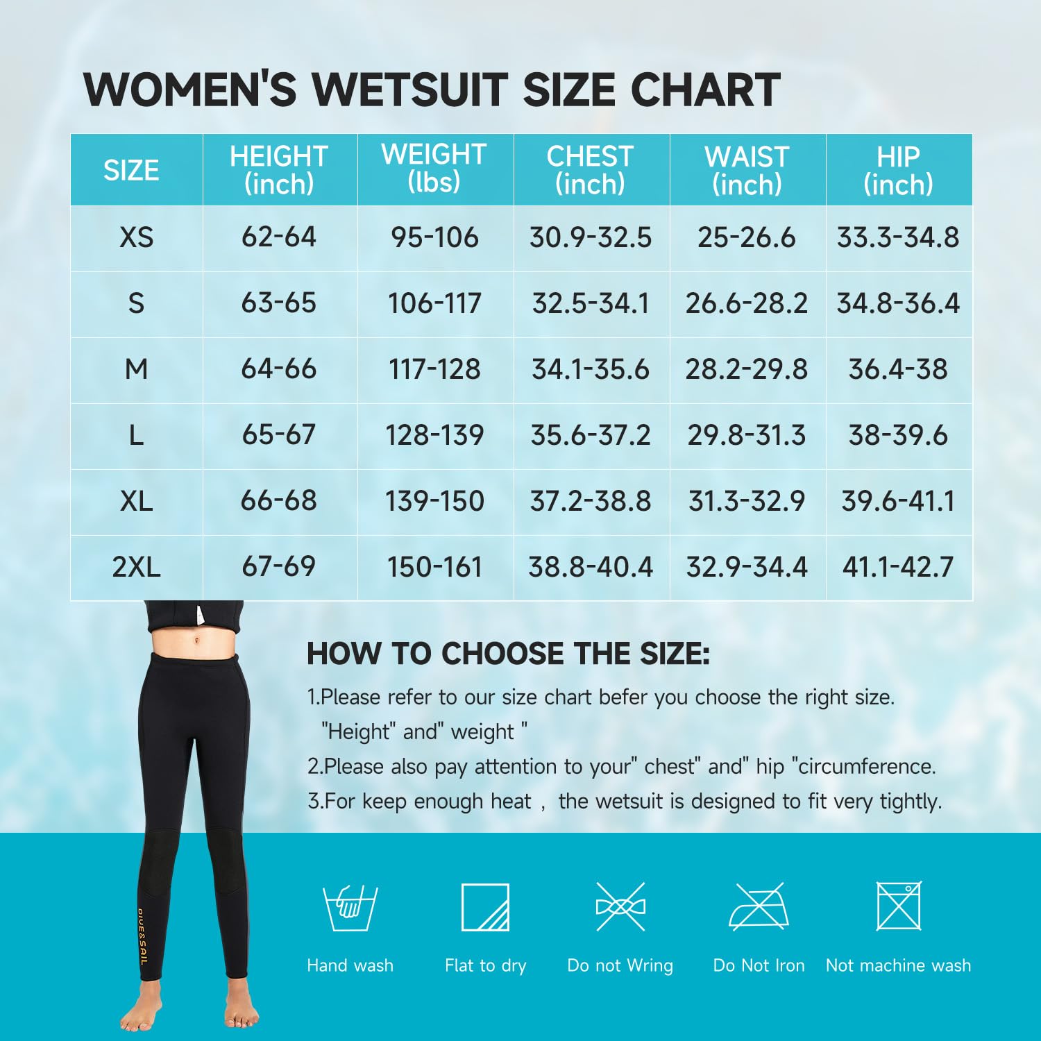 Pantaloni da muta da donna e da uomo, in neoprene, 3 mm, per tenere al caldo per acqua, aerobica, immersioni, surf, nuoto, snorkeling, immersioni subacquee, kayak