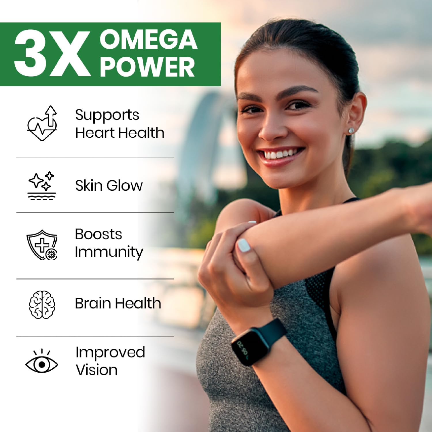 Vlado's Himalayan Organics Omega 3 6 9-2000mg/Serving I Vegetarian Omega 3 I Source from Flax Seed I Support Muscle,Bone,Heart & Skin - No Fish Burps Oil Used Capsules for Men & Women- 90 Capsules 3