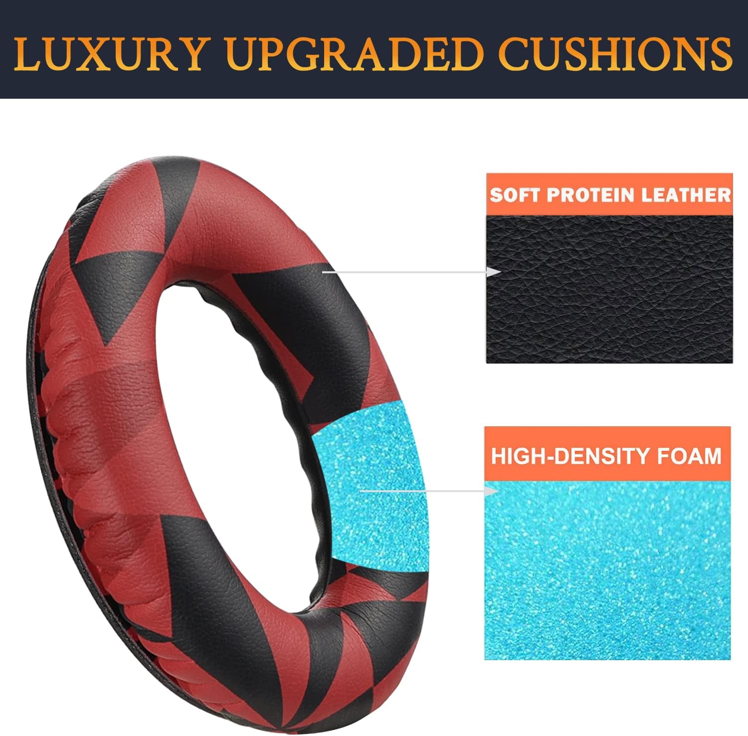 SoloWIT Replacement Earpads Cushions for Bose QuietComfort 35 (QC35) & Quiet Comfort 35 II (QC35 ii) Headphones - Image 5