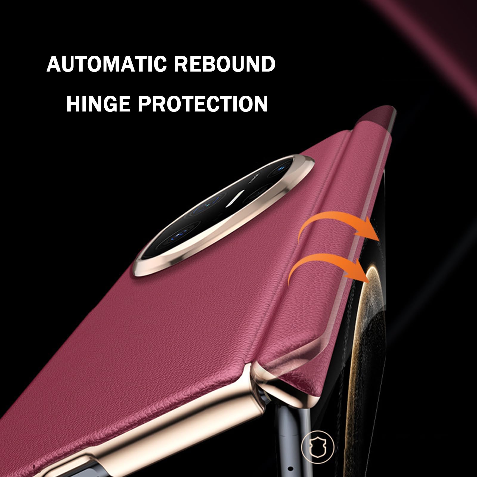 Magnetyczne skórzane etui do Huawei Mate X6, ultracienkie zawiasy, ochrona tylnej obudowy, luksusowy biznes, odporna na wstrząsy obudowa, zielone, Mate X6