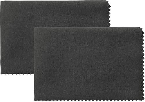 Paño de limpieza de pistola de silicona de 12 x 12 pulgadas, color gris, sin pelusas, pistola de pulido de microfibra, trapos de limpieza